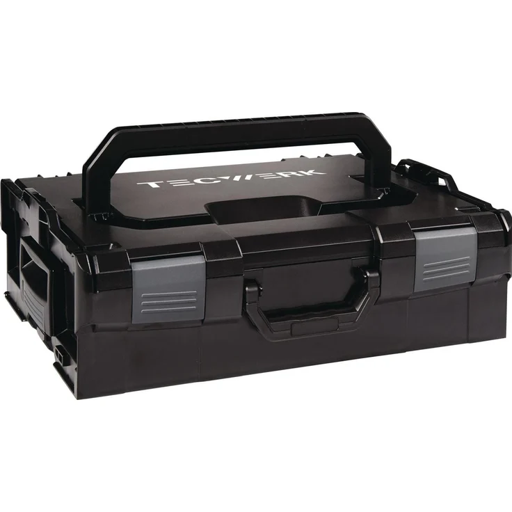 Tecwerk Werkzeugkoffer L-BOXX 136, schlagfestes ABS, verklick- und stapelbar, schwarz