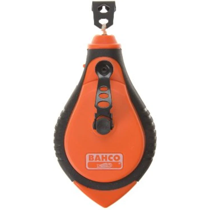 Bahco CL-1221 Lotlineal, robuste Schlagschnur mit schneller Rückspulgeschwindigkeit und 50 g Kreidefassungsvermögen, orange – Bild 2