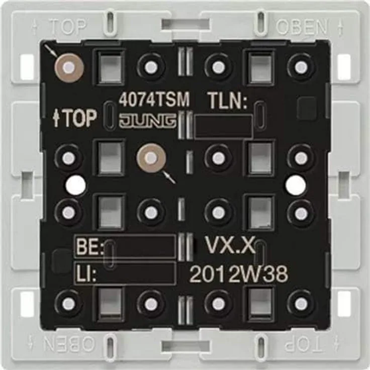 JUNG 4074TSM KNX Tastsensor-Modul, 4-Fach Busankoppler, robust und langlebig