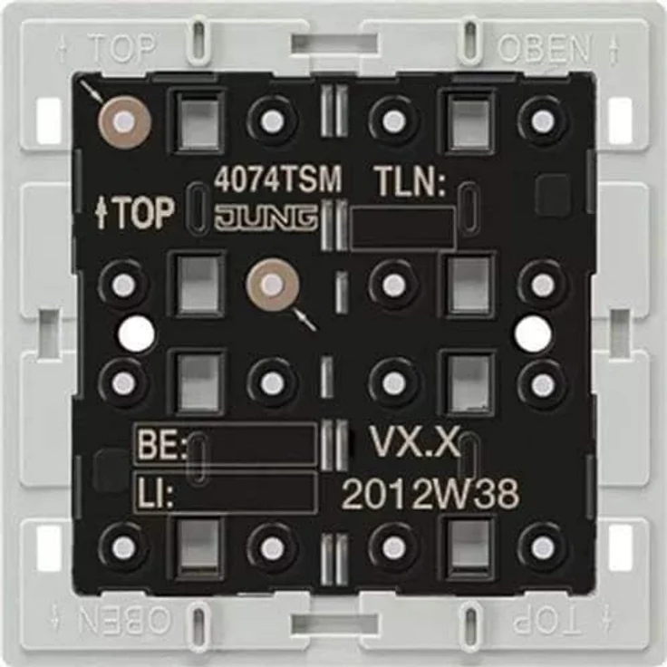 JUNG 4074TSM KNX Tastsensor-Modul, 4-Fach Busankoppler, robust und langlebig