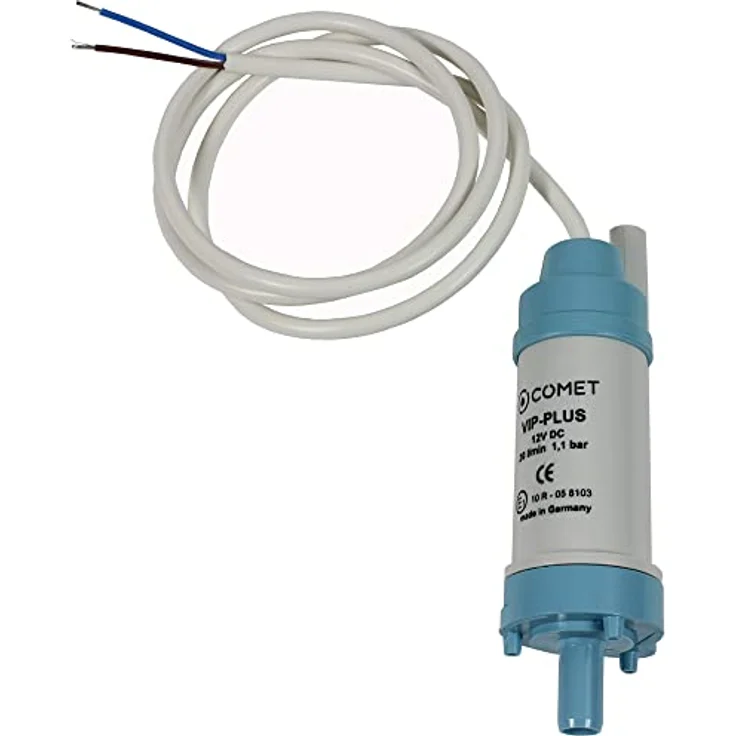 COMET VIP INLINE PLUS Verstärkerpumpe Wasserpumpe 12V 20 l/min 1,1 bar 11 m, hochwertiger Kunststoff, trockenlaufsicher bis 30 min, Trinkwassergeeignet bis max. 60°C, Made in Germany – Bild 2