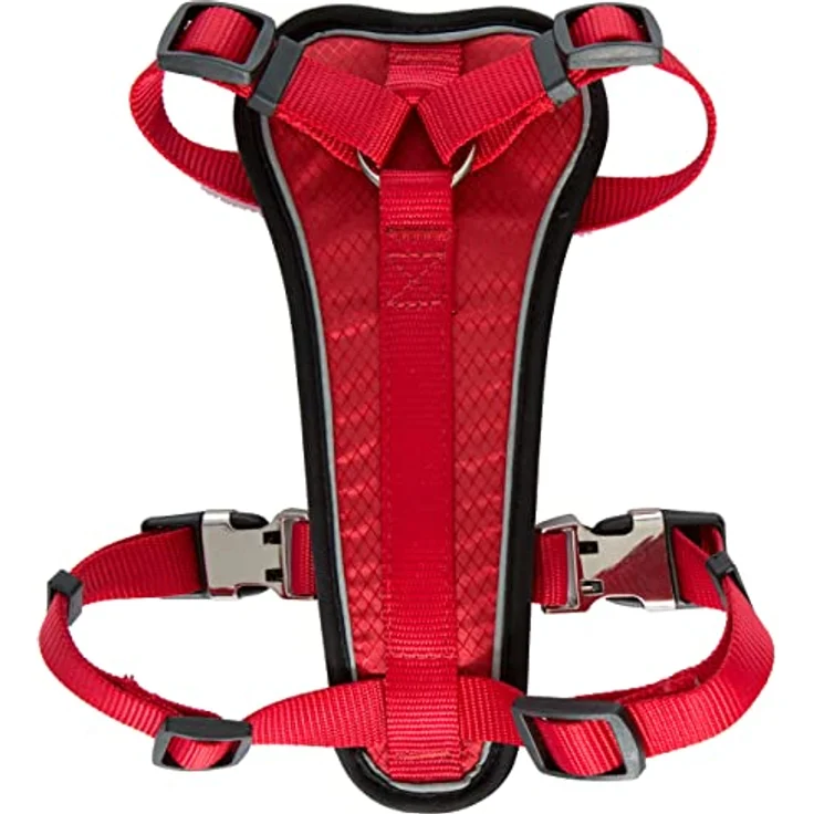 Trespaws Tanked PET CAR Safety Harness, Hundegeschirr in Postbox Rot, Größe S/M – Bild 2