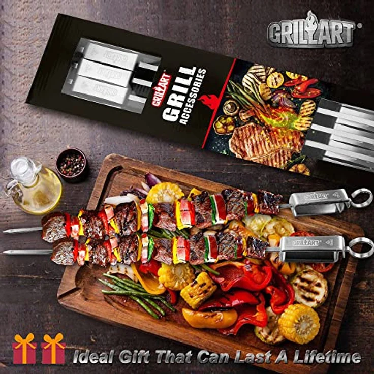 grillart Grillspieß, Edelstahl – Bild 8
