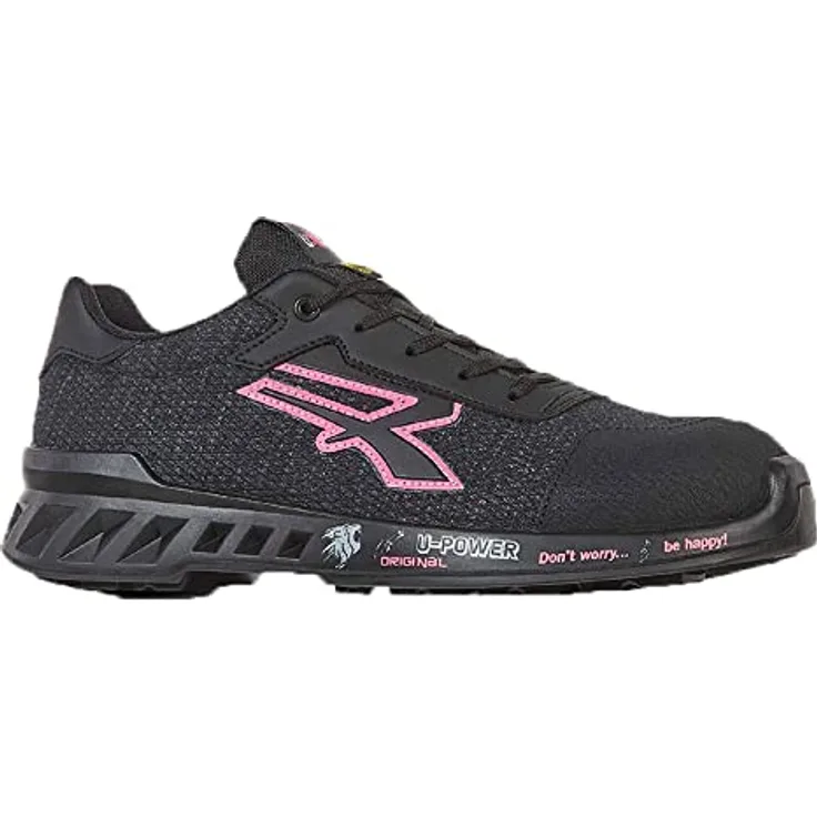 U-Power Michelle Esd S1P Src, Sicherheitsschuh aus atmungsaktivem Nylon mit gelochter Aluminiumkappe und durchtrittsicherer Zwischensohle