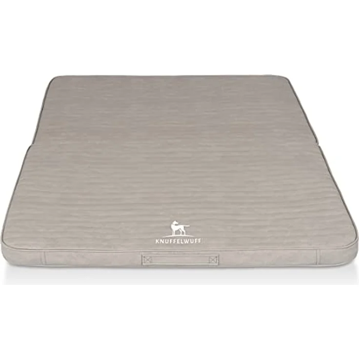 Knuffelwuff Hundematte Roanoke, Faltbare Reisematte mit orthopädischer Memory Foam Schaummatratze, gestepptes Kunstleder – Bild 1