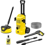 Kärcher Hochdruckreiniger K 4 Pure Flex Home, 1.800 W, 130 bar, Fördermenge 420 l/h, inkl. Home Kit mit T 5 Flächenreiniger und 1 l Stein- und Fassadenreiniger