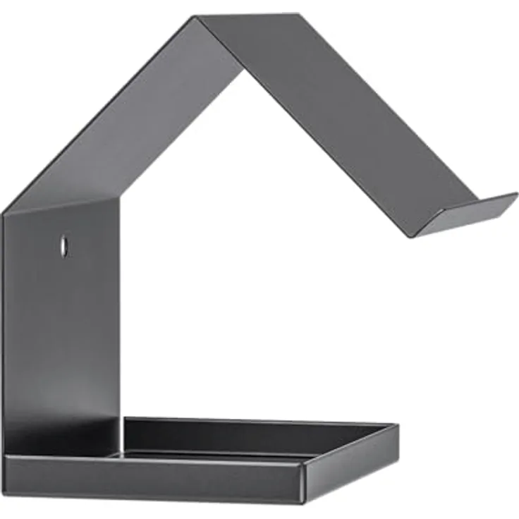 Alberts 355081 Vogelhäuschen Spitzdach | Nistkasten aus Stahl in verschiedenen Trendfarben | Vogelnest zum aufhängen oder hinstellen | Größe 145 x 150 x 180 mm