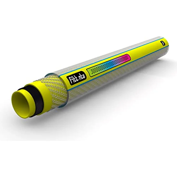 fitt Profi-Gartenschlauch NTS Yellow 1/2", 25m, 6-lagig, hohe Flexibilität, UV-beständig, mit Sky-Tech-Technologie – Bild 2