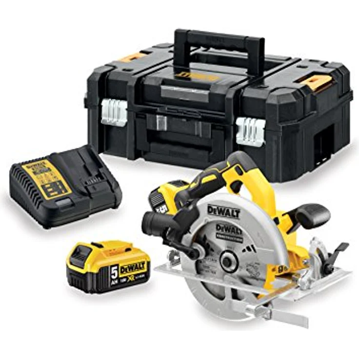 Dewalt DCS570P2-QW Handkreissaege 18V, 1 W, 2 x 5,0 Ah Akku, mit Schnellladegerät – Bild 2