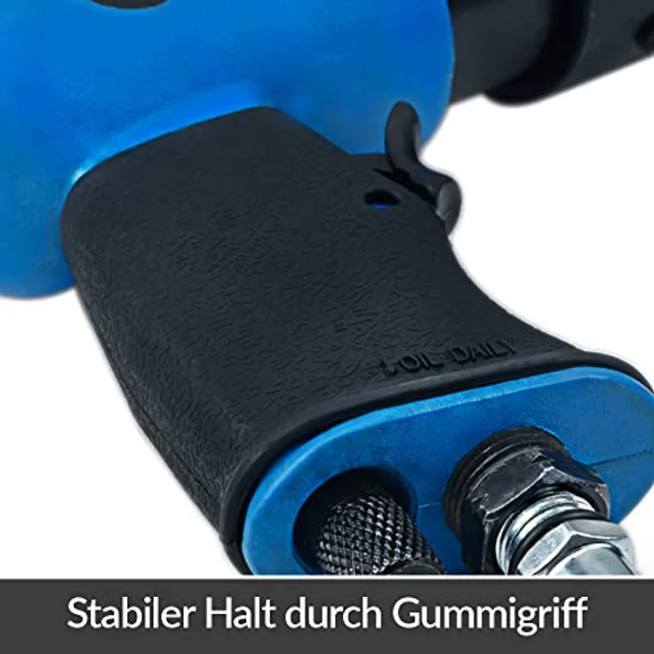 Deuba Druckluft Nadelentroster und Ersatzkopf 4000 U/min bis 260 l/min Nadelpistole Entroster Rost Entferner Lackentferner – Bild 4