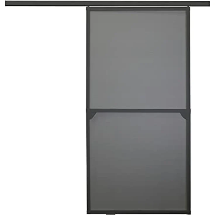 Nematek Premium Insektenschutz Schiebetür - Fliegengitter Schiebetüren für Terrassentüren als Bausatz - Fliegengitter Balkontür Schiebetür in 120 x 240 cm, anthrazit – Bild 1