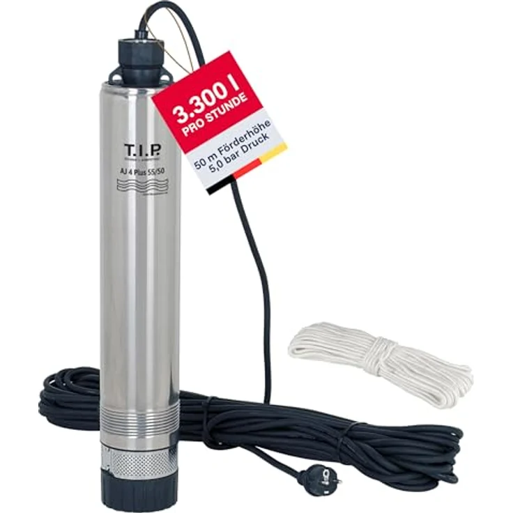 T.I.P. AJ 4 Plus 55/50 30104 Tiefbrunnenpumpe – Bild 2