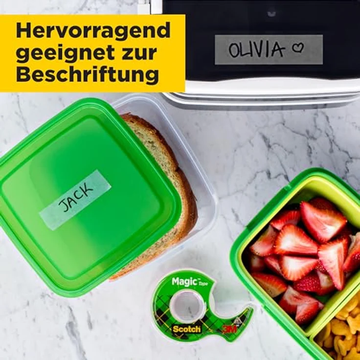 Scotch 8-1975C3-2 Einweg-Handabroller Magic Caddy Pack (7.5 m x 19 mm) transparent-grün - Preisvergleich – Bild 6