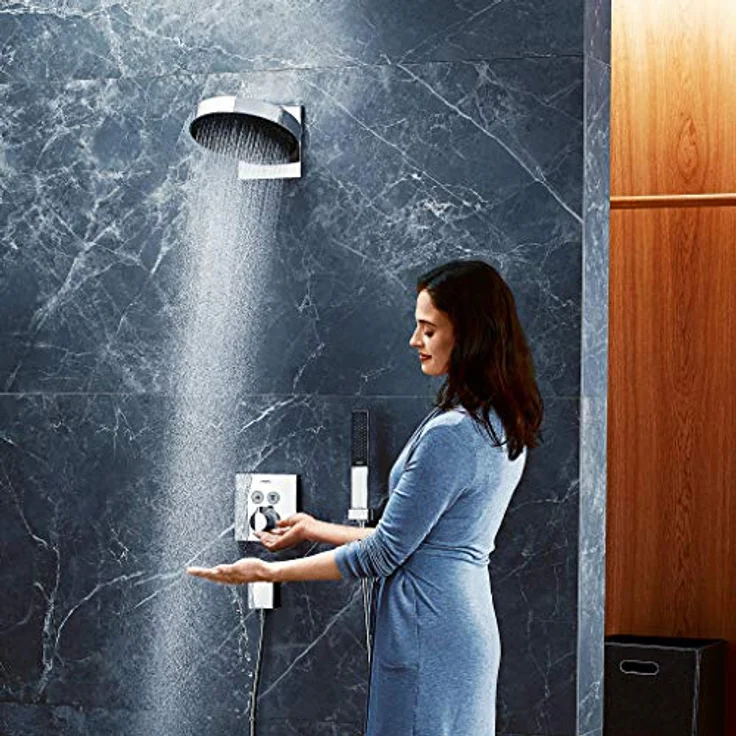 hansgrohe Duschbrause Rainfinity 1jet Kopfbrause mit Brausearm Chrom (1 Strahlarten, 19 l/min) – Bild 2
