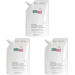 Sebamed Flüssig Wasch-Emulsion Nachfüllbeutel 400 ml, milde Reinigung für empfindliche Haut, pH-Wert 5,5, vegan, umweltfreundlich