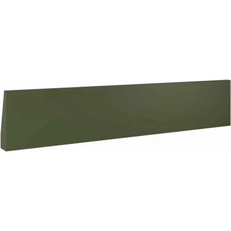 vidaXL Beetumrandung Stützmauer, 4-teilig, modularer wetterfester Stahl, 100 x 12 x 40 cm, olivgrün – Bild 8