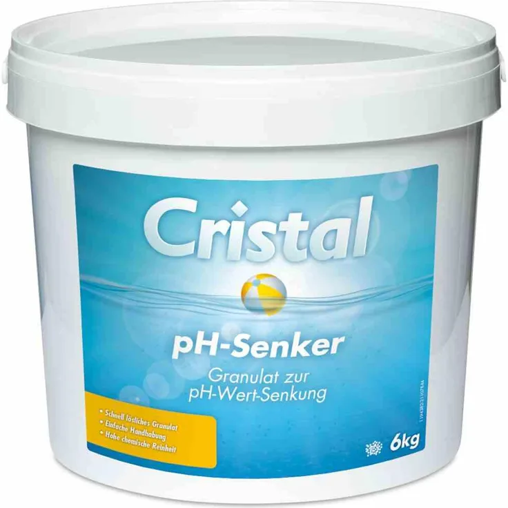 CRISTAL PH-Senker 6 kg, Eimer