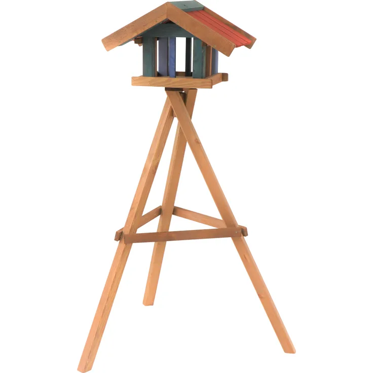 SIENA GARDEN Vogelhaus Jan mit Ständer Maße: 39x49x31cm, Kiefer FSC 100%
