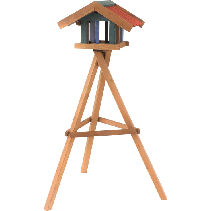 SIENA GARDEN Vogelhaus Jan mit Ständer Maße: 39x49x31cm, Kiefer FSC 100%