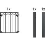 Alberts Einzeltorset Circle, zum Einbetonieren | anthrazit | Höhe 120 cm | Breite 1 m 
(510176) - Preisvergleich