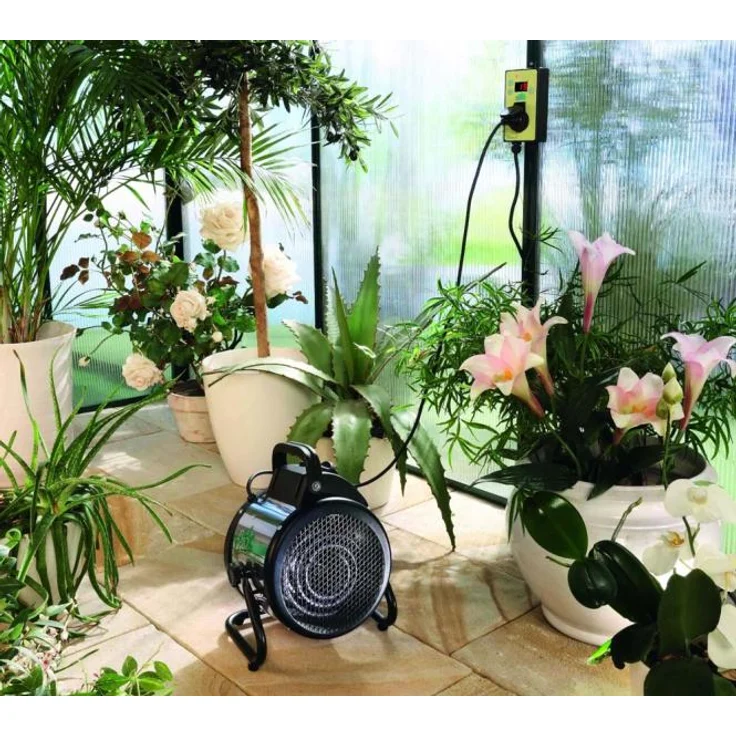 Bio Green Elektrogebläseheizung Palma (Thermostat Digital), Heizleistung 2000 W, 163 m³/h Luftumwälzung, sparsam – Bild 4