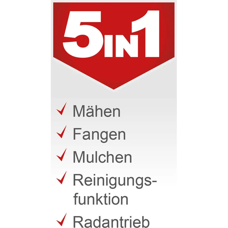 Scheppach MS161-46 Benzin Rasenmäher - 46 cm Schnittbreite | 55 Liter Fangkorb | Stahlgehäuse | 7-stufige Höhenverstellung | Mulchfunktion | Radantrieb | Seitenauswurf | inkl. Motoröl – Bild 11