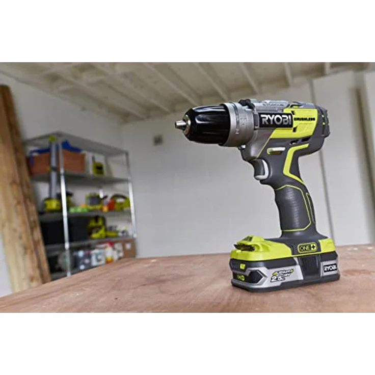 Ryobi R18DDBL-0 Akku-Bohrschrauber 60 Nm 18 V ONE+ Rechts-/Linkslauf, LED-Licht, Drehzahlvorwahl, Softgriff ohne Akku ohne Ladegerät 1.600 U/min 13 mm Schnellspannbohrfutter – Bild 7