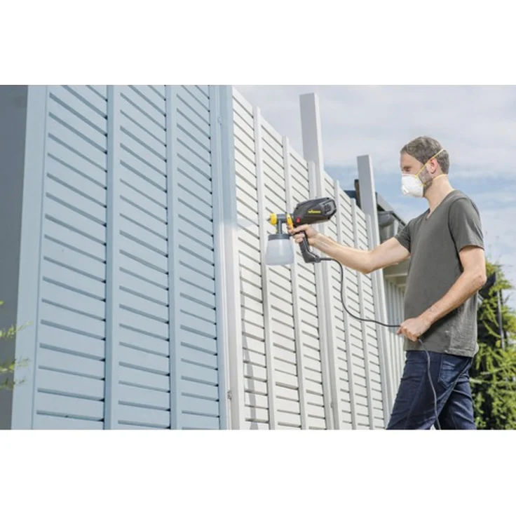 WAGNER Farbsprühsystem W 575 FLEXiO für Dispersions- und Latexfarben, Lacke und Lasuren im Innenbereich, 15 m² in 6 min, Behälter 1300 ml-800 ml, 630 W – Bild 3