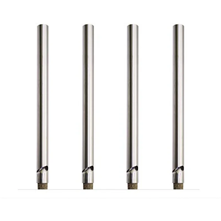 Take2 Grillspieße für Stockbrot, rostfreier Edelstahl, 4 Stück, silber, 20 cm lang – Bild 6