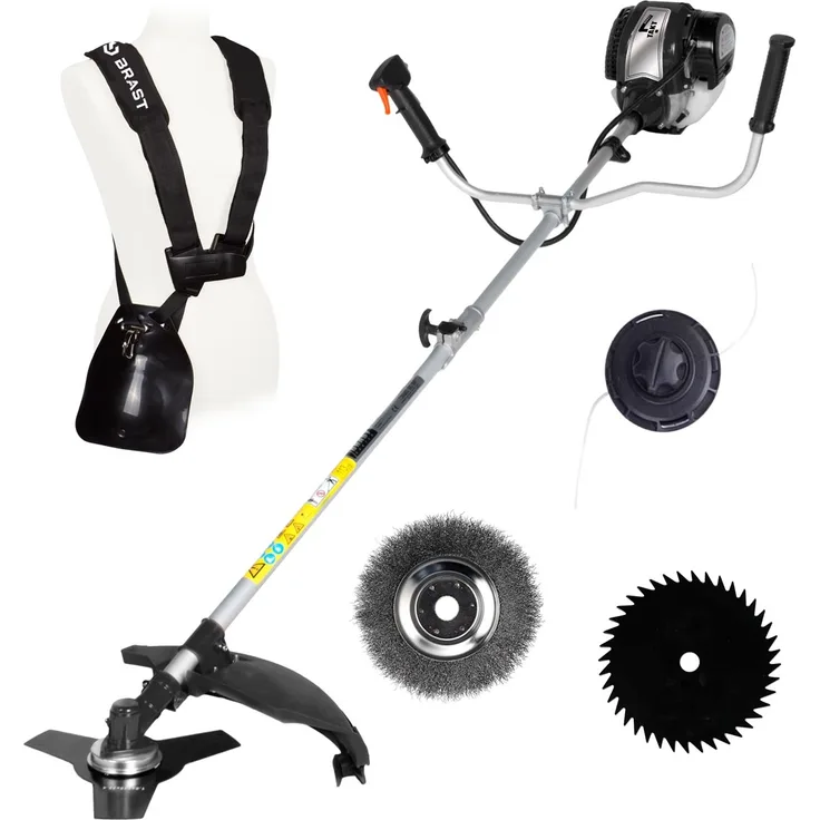 BRAST 4-Takt BENZIN 2 in 1 Motorsense Freischneider Rasentrimmer Sense Trimmer