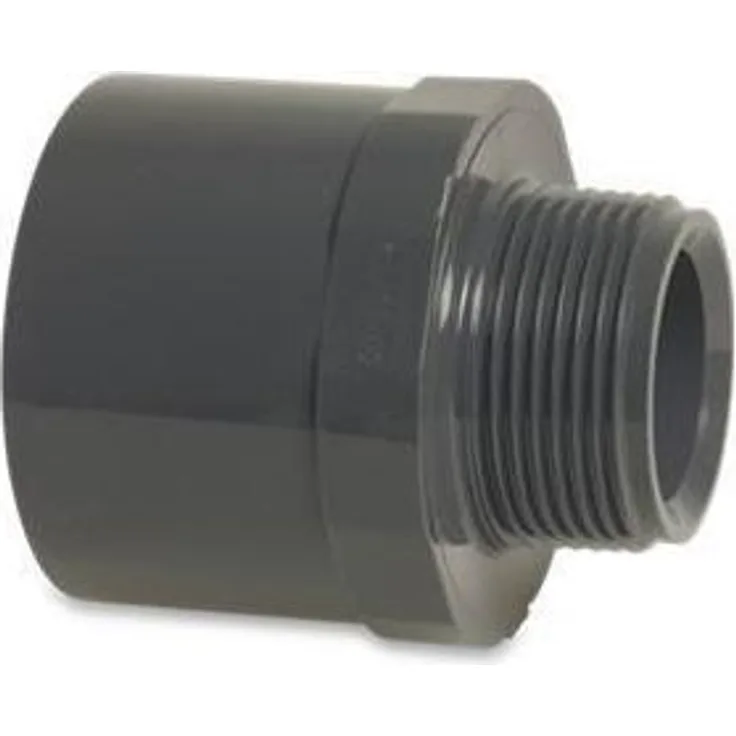 Bevo PVC-U Übergangsnippel 40-50 mm x 1 1-2 Klebemuffe-Klebestutzen x 110459