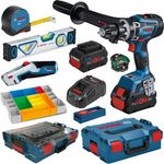 Bosch Professional Akku-Schlagbohrschrauber GSB 18V-150 C inkl 2x 8,0Ah + Handwerkzeugset