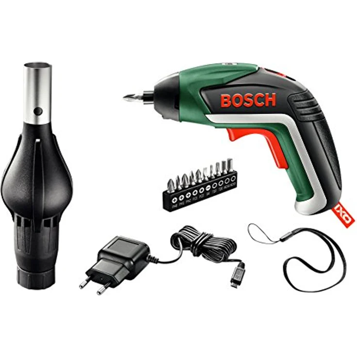 Bosch IXO V BBQ Set (3,6 Volt, mit Grillgebläseaufsatz, in Metallverpackung) – Bild 1