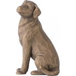 Willow Tree Figur - Love my Dog - Hundefigur sitzend Dunkelbraun