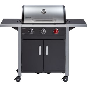 Bild für Enders Gasgrill CHICAGO 3 R schwarz silber 2.520 cm² Grillfläche 3 Brenner 2 Seitenablagen 10,4 kW