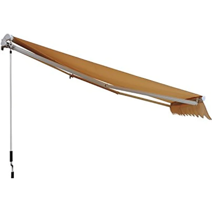 Markise Alu-Markise Aluminium-Gelenkarm-Markise 4,5x3m Sonnenschutz Balkon Beige - cremeweiß - Outsunny – Bild 6