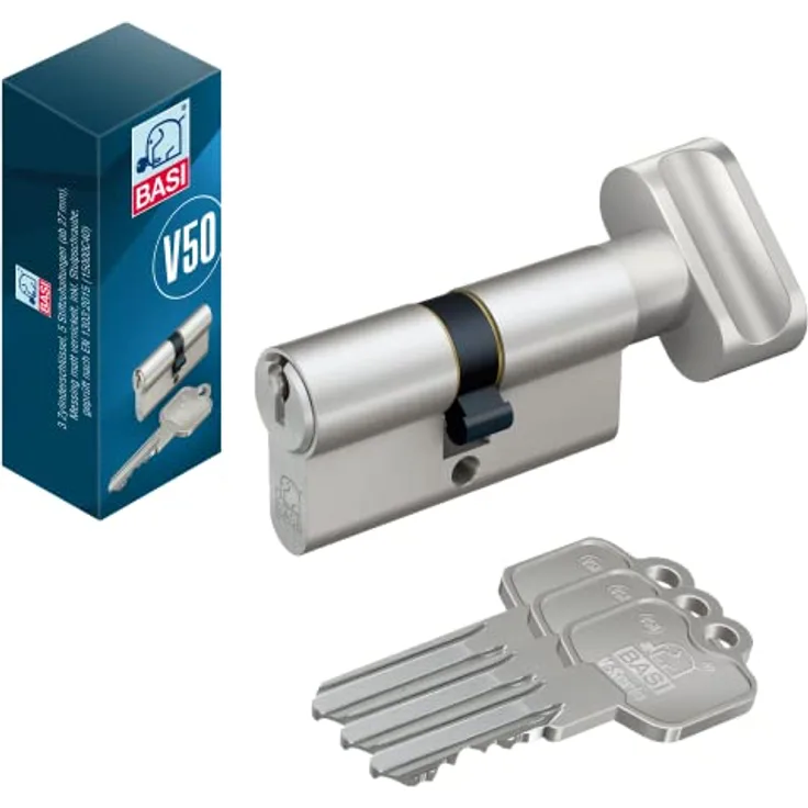 BASI - V50 - Profil-Knaufzylinder - K30/30 mm - Verschiedenschließend