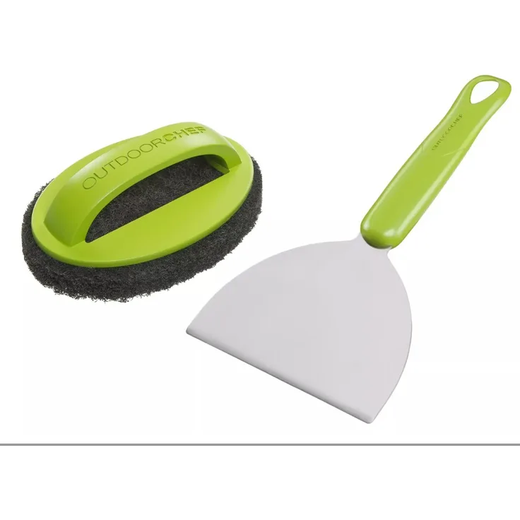 Outdoorchef Plancha Reinigungsset Schwamm + Edelstahlschaber