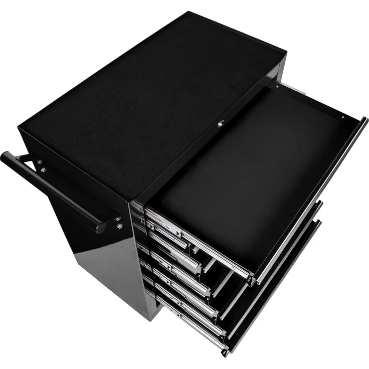 tectake Werkzeugwagen mit 7 Schubladen schwarz – Bild 3