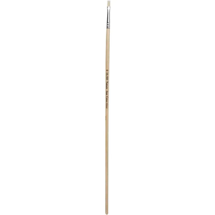 Nature Line Pinsel, Nr. 0 , B 4 mm, langer Griff, 12 Stück