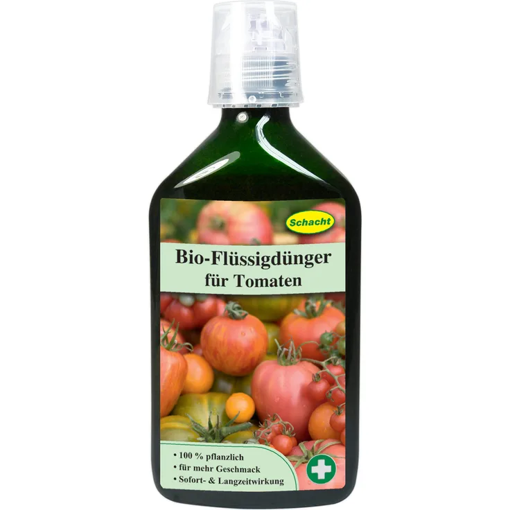 SCHACHT Bio-Flüssigdünger für Tomaten, 350 ml Flasche mit Squeeze-Verschluss