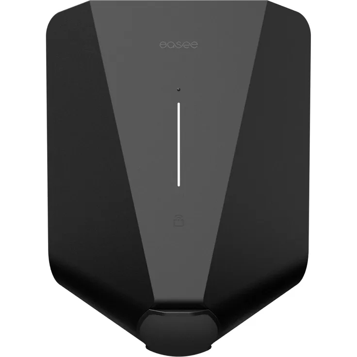 Easee Home Wallbox, schwarz, 22 kW, Typ 2 Stecker, 230 V AC, mit Ladesteckdose, RFID, App, Energiezähler
