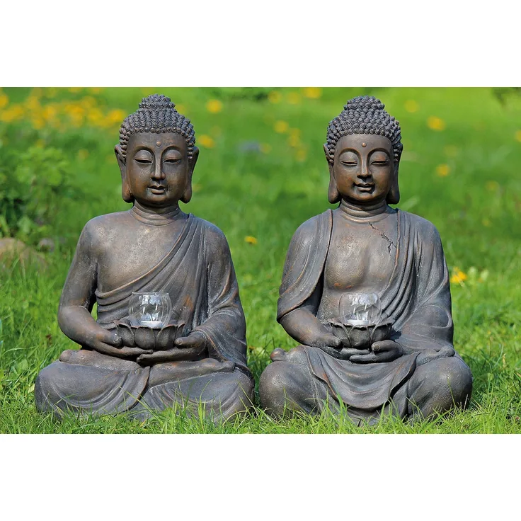 Buddha mit Windlicht H:ca.61cm. Stückpreis