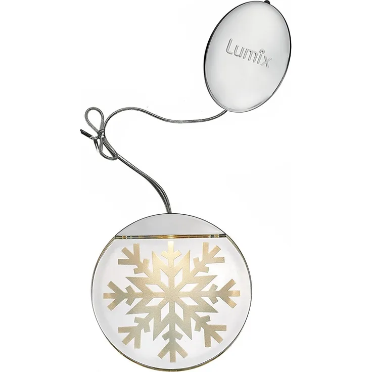 Krinner Lumix Deco Lights LED-Acrylglastaler Schneekristall