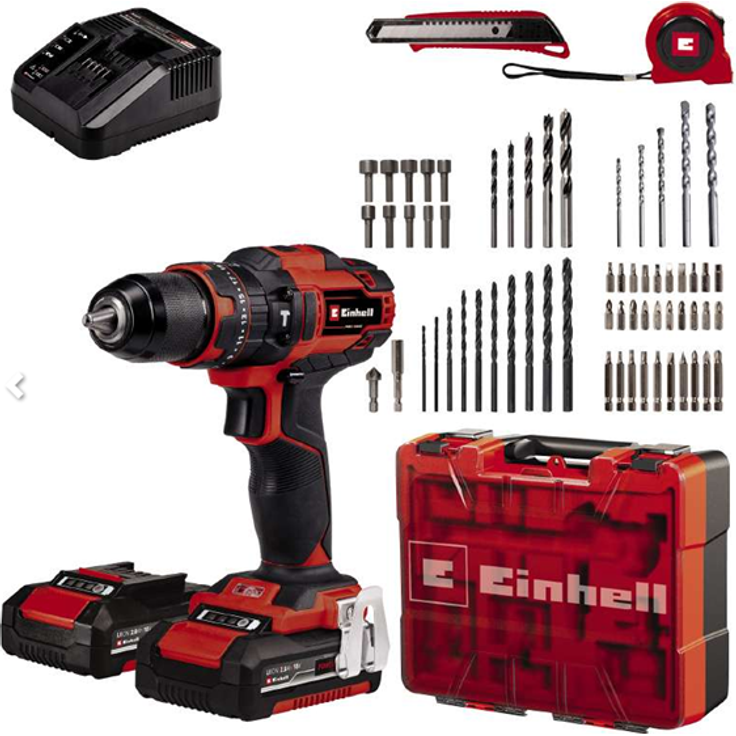 Einhell Power X-Change Akku-Schlagbohrschrauber PXC TE-CD 18-40 Li-i (2x2,0Ah)