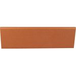 Ammonit Keramik Sockel Spaltplatte 7,2 x 24 cm rot-natur