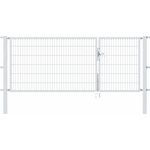 Alberts Doppeltor Flexo mit Zubehör | feuerverzinkt | Breite 100 + 200 cm | Höhe 120 cm 
(646530)