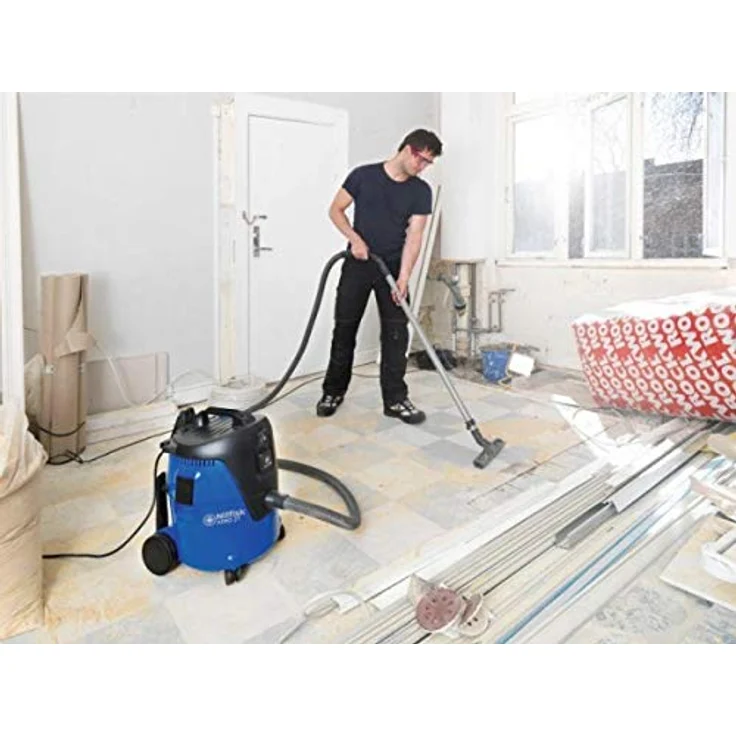 Nilfisk Nass-/Trockensauger AERO 21-21 PC (inkl. Gerätesteckdose, Industriesauger 1250 W, kompaktes Format, Blasfunktion, Luftmenge (l/min.) 3600) 107406601,Blau – Bild 5