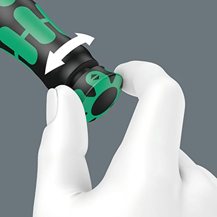 Wera 05075620001 Click-Torque C 1 Drehmomentschlüssel mit Umschaltknarre Schwarz, Grün, 1-2'', 10-50 Nm – Bild 7