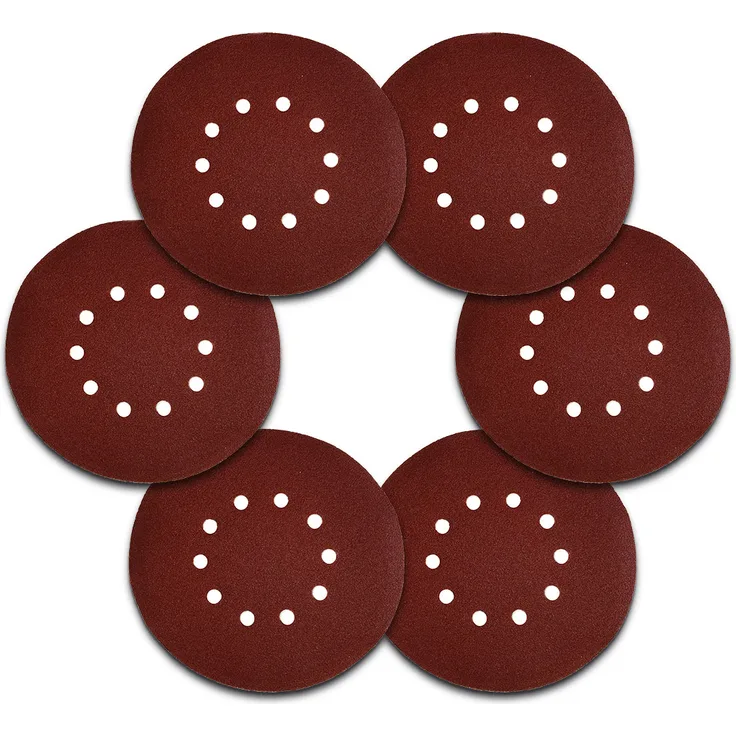 25x Klett Schleifscheiben 225 Schleifpapier 10 Loch Körnung 80